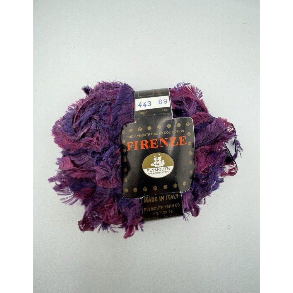 Plymouth Yarn Firenze Purple Italian Collection Purple Color 443 Lot 89